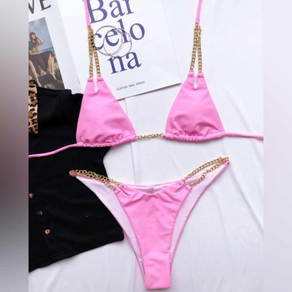 Pink Chain Bikini